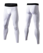 Mens Compression Running 85%polyester 15%spandex Pants 1040 print logo 32