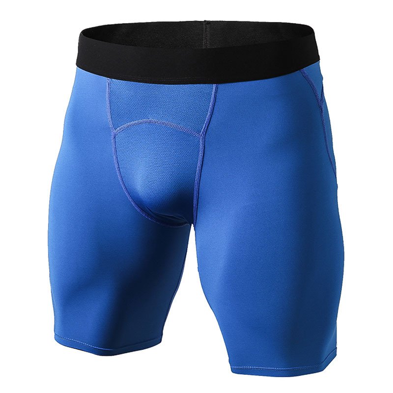 Mens Sports Running 85%polyester 15%spandex Compression Shorts print logo 15