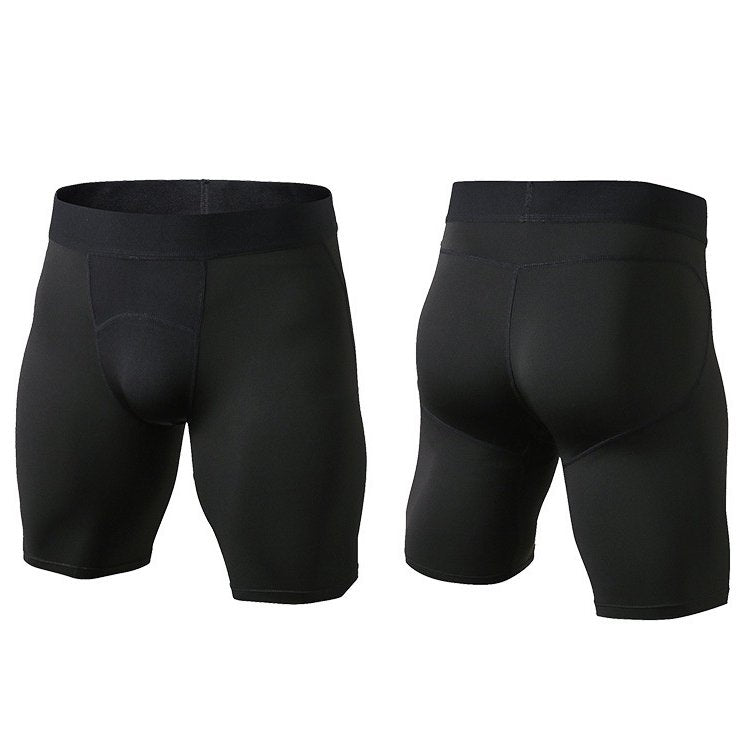 Mens Sports Running 85%polyester 15%spandex Compression Shorts print logo 22