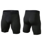 Mens Sports Running 85%polyester 15%spandex Compression Shorts print logo 22