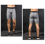 Mens Sports Running 85%polyester 15%spandex Compression Shorts print logo 28