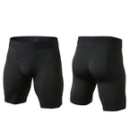 Mens Sports Running 85%polyester 15%spandex Compression Shorts print logo 30