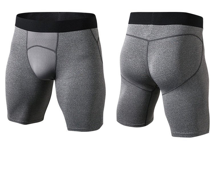 Mens Sports Running 85%polyester 15%spandex Compression Shorts print logo 31