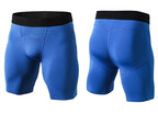 Mens Sports Running 85%polyester 15%spandex Compression Shorts print logo 32