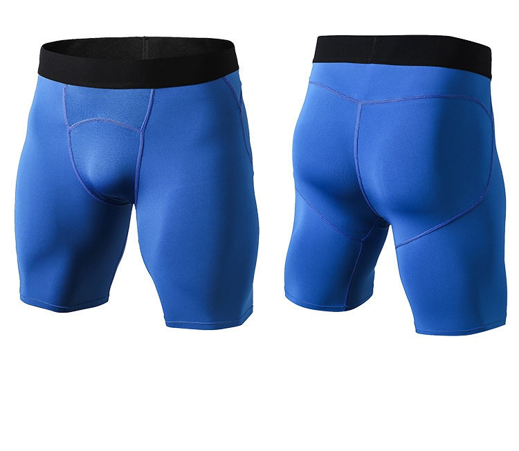 Mens Sports Running 85%polyester 15%spandex Compression Shorts print logo 32
