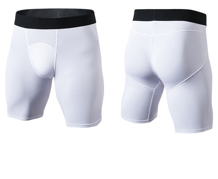 Mens Sports Running 85%polyester 15%spandex Compression Shorts print logo 34