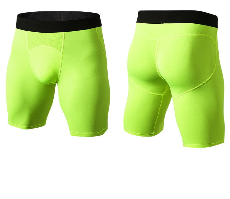 Mens Sports Running 85%polyester 15%spandex Compression Shorts print logo 35
