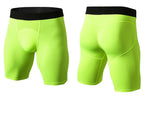 Mens Sports Running 85%polyester 15%spandex Compression Shorts print logo 35