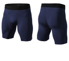 Mens Sports Running 85%polyester 15%spandex Compression Shorts print logo 36