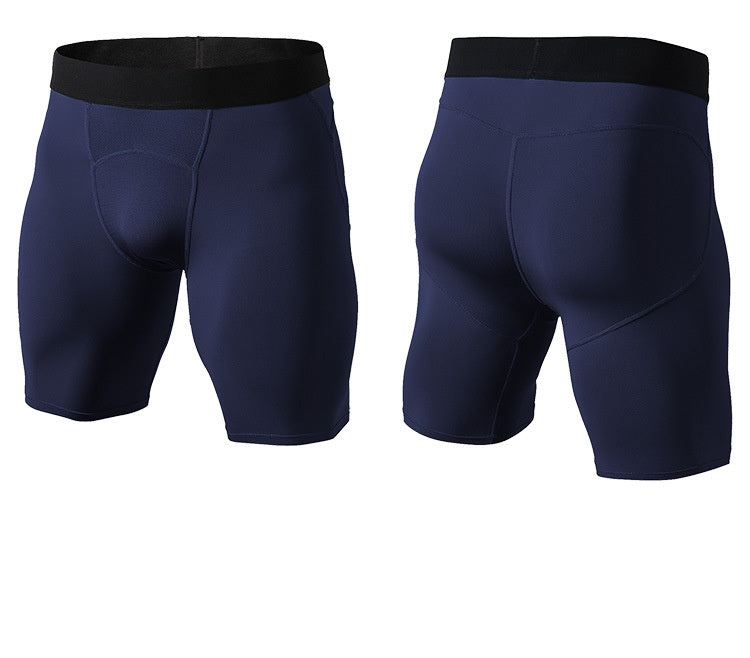 Mens Sports Running 85%polyester 15%spandex Compression Shorts print logo 36