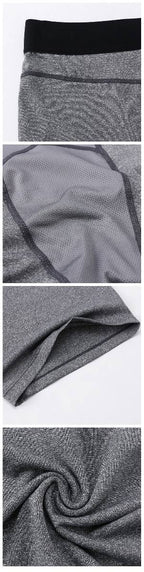 Mens Sports Running 85%polyester 15%spandex Compression Shorts print logo 41