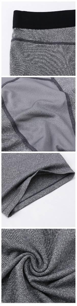 Mens Sports Running 85%polyester 15%spandex Compression Shorts print logo 41