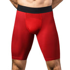 Mens Sports Running 85%polyester 15%spandex Compression Shorts print logo 5