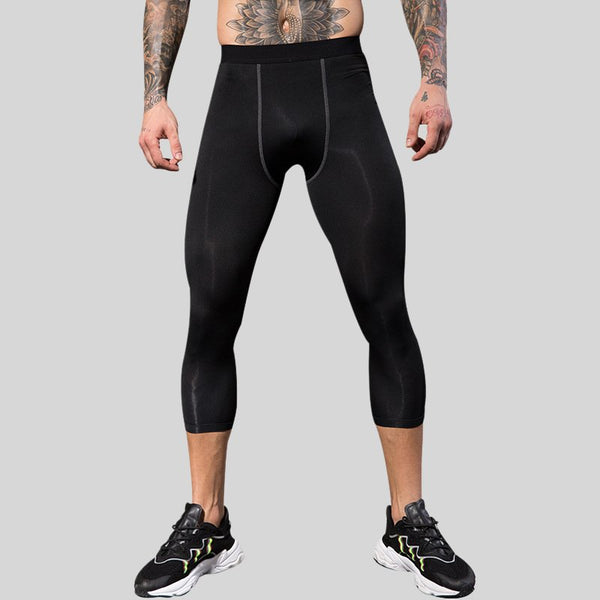 Mens Compression Gym 85%polyester 15%spandex Pants 1050 print logo 1