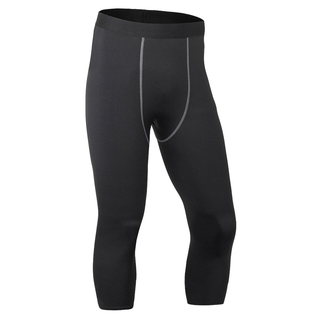 Mens Compression Gym 85%polyester 15%spandex Pants 1050 print logo 13