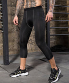 Mens Compression Gym 85%polyester 15%spandex Pants 1050 print logo 20