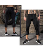 Mens Compression Gym 85%polyester 15%spandex Pants 1050 print logo 28
