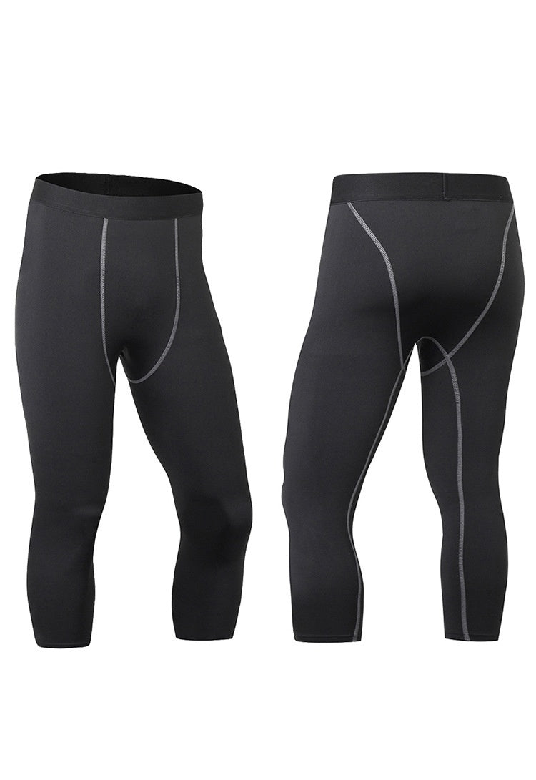 Mens Compression Gym 85%polyester 15%spandex Pants 1050 print logo 29