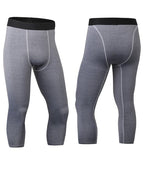 Mens Compression Gym 85%polyester 15%spandex Pants 1050 print logo 30