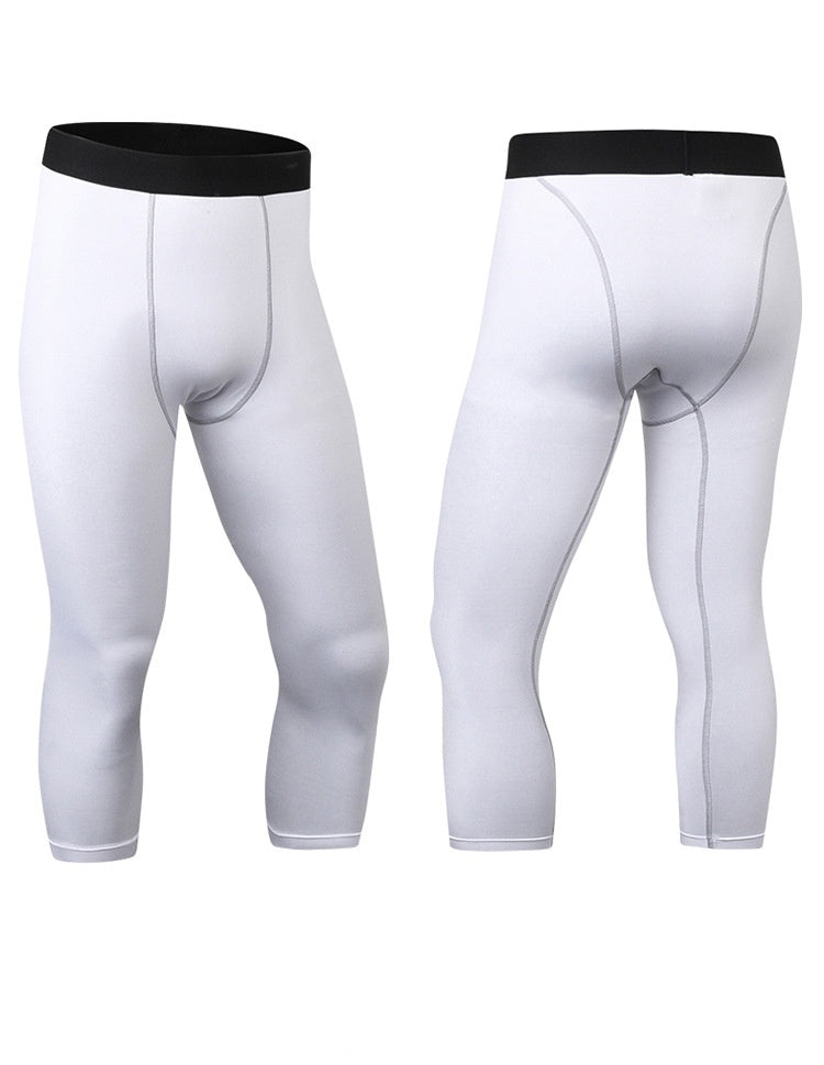 Mens Compression Gym 85%polyester 15%spandex Pants 1050 print logo 31