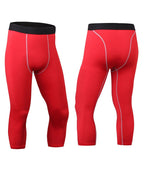 Mens Compression Gym 85%polyester 15%spandex Pants 1050 print logo 33