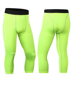 Mens Compression Gym 85%polyester 15%spandex Pants 1050 print logo 34