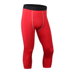 Mens Compression Gym 85%polyester 15%spandex Pants 1050 print logo 4