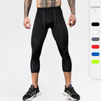 Mens Compression Gym 85%polyester 15%spandex Pants 1050 print logo 9