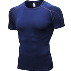 Mens Sportswear Compression 85%polyester 15%spandex Tshirt 1053 print logo 29