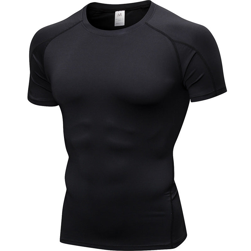 Mens Sportswear Compression 85%polyester 15%spandex Tshirt 1053 print logo 33