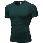 Mens Sportswear Compression 85%polyester 15%spandex Tshirt 1053 print logo 35