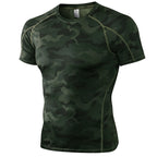 Mens Sportswear Compression 85%polyester 15%spandex Tshirt 1053 print logo 37