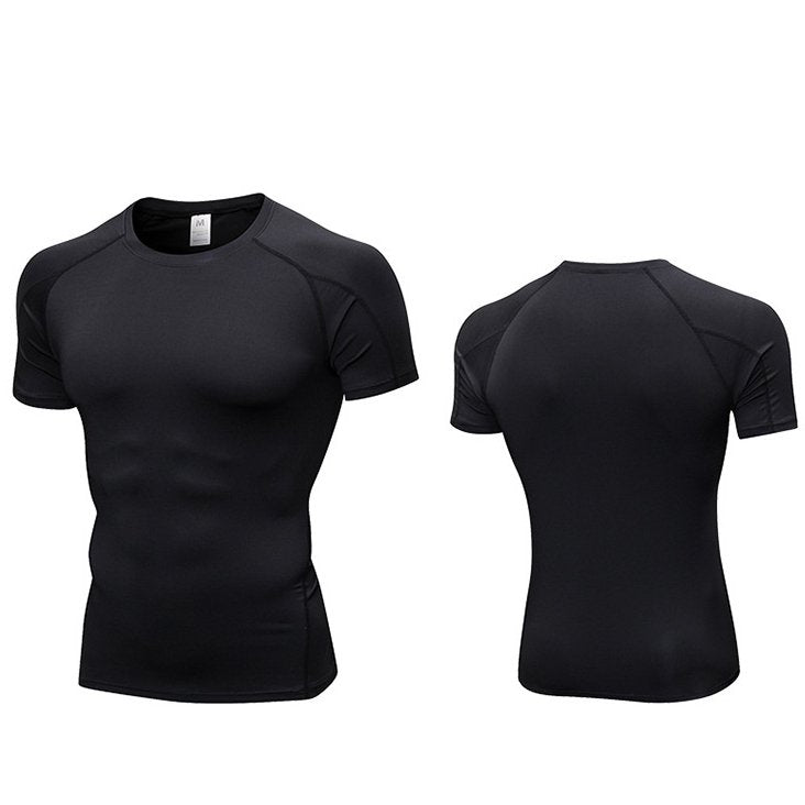 Mens Sportswear Compression 85%polyester 15%spandex Tshirt 1053 print logo 39