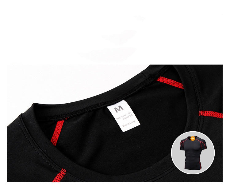 Mens Sportswear Compression 85%polyester 15%spandex Tshirt 1053 print logo 41