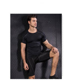 Mens Sportswear Compression 85%polyester 15%spandex Tshirt 1053 print logo 45