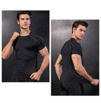 Mens Sportswear Compression 85%polyester 15%spandex Tshirt 1053 print logo 46