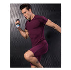 Mens Sportswear Compression 85%polyester 15%spandex Tshirt 1053 print logo 51