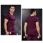 Mens Sportswear Compression 85%polyester 15%spandex Tshirt 1053 print logo 52