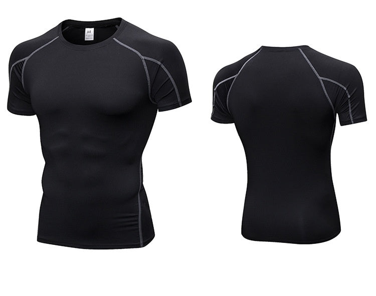 Mens Sportswear Compression 85%polyester 15%spandex Tshirt 1053 print logo 54