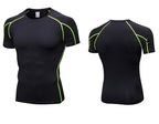 Mens Sportswear Compression 85%polyester 15%spandex Tshirt 1053 print logo 55