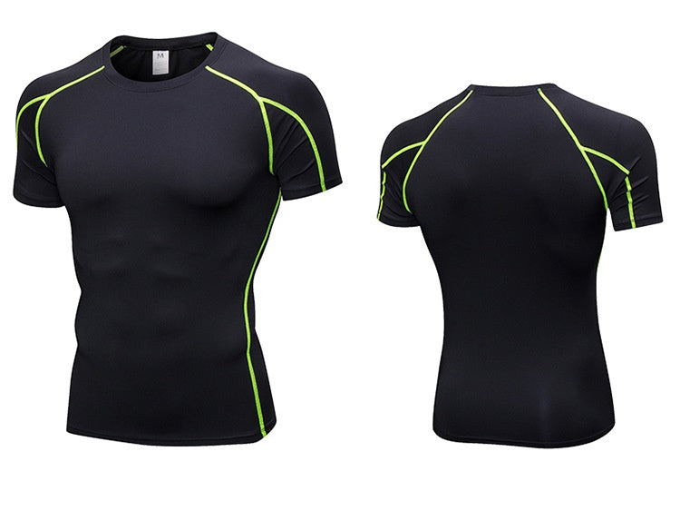 Mens Sportswear Compression 85%polyester 15%spandex Tshirt 1053 print logo 55
