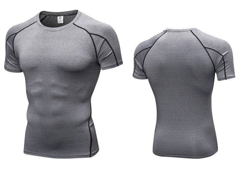 Mens Sportswear Compression 85%polyester 15%spandex Tshirt 1053 print logo 58