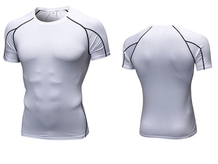 Mens Sportswear Compression 85%polyester 15%spandex Tshirt 1053 print logo 59