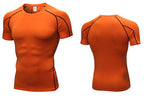 Mens Sportswear Compression 85%polyester 15%spandex Tshirt 1053 print logo 60