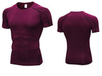 Mens Sportswear Compression 85%polyester 15%spandex Tshirt 1053 print logo 61