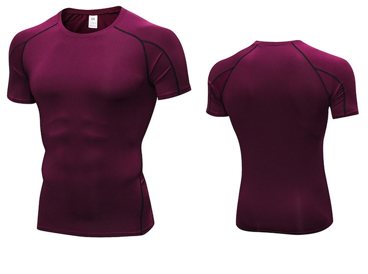Mens Sportswear Compression 85%polyester 15%spandex Tshirt 1053 print logo 61