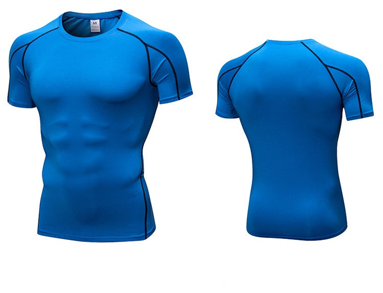 Mens Sportswear Compression 85%polyester 15%spandex Tshirt 1053 print logo 62