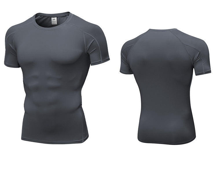 Mens Sportswear Compression 85%polyester 15%spandex Tshirt 1053 print logo 63