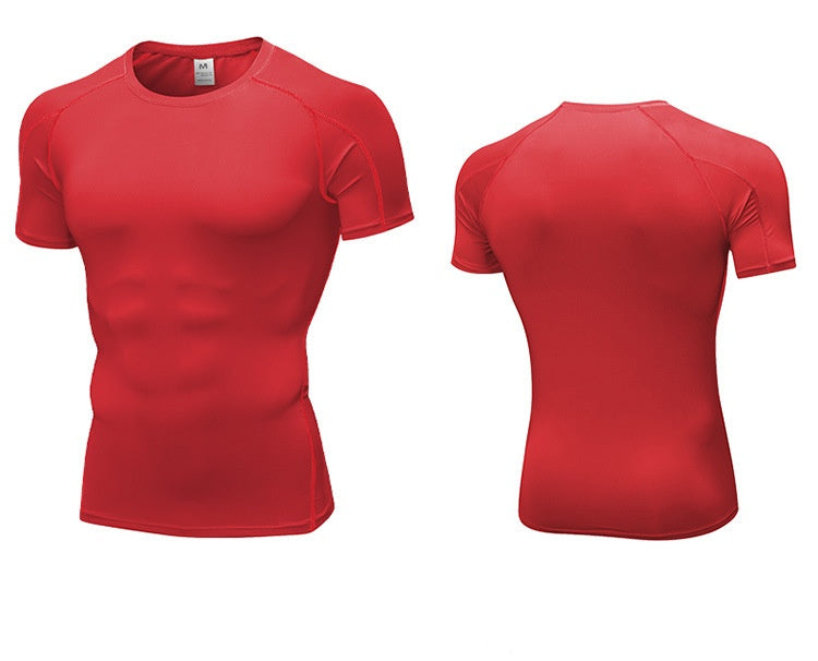 Mens Sportswear Compression 85%polyester 15%spandex Tshirt 1053 print logo 65