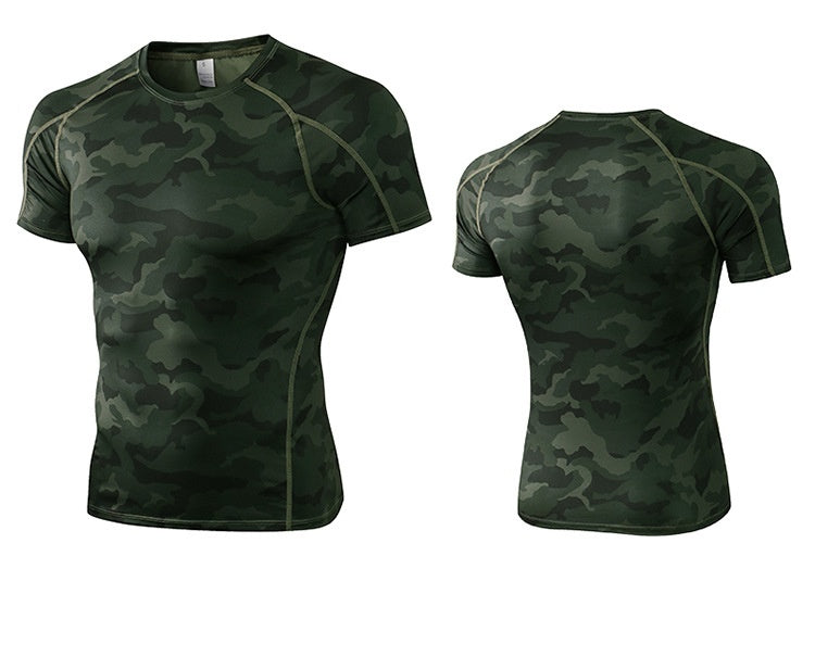 Mens Sportswear Compression 85%polyester 15%spandex Tshirt 1053 print logo 67